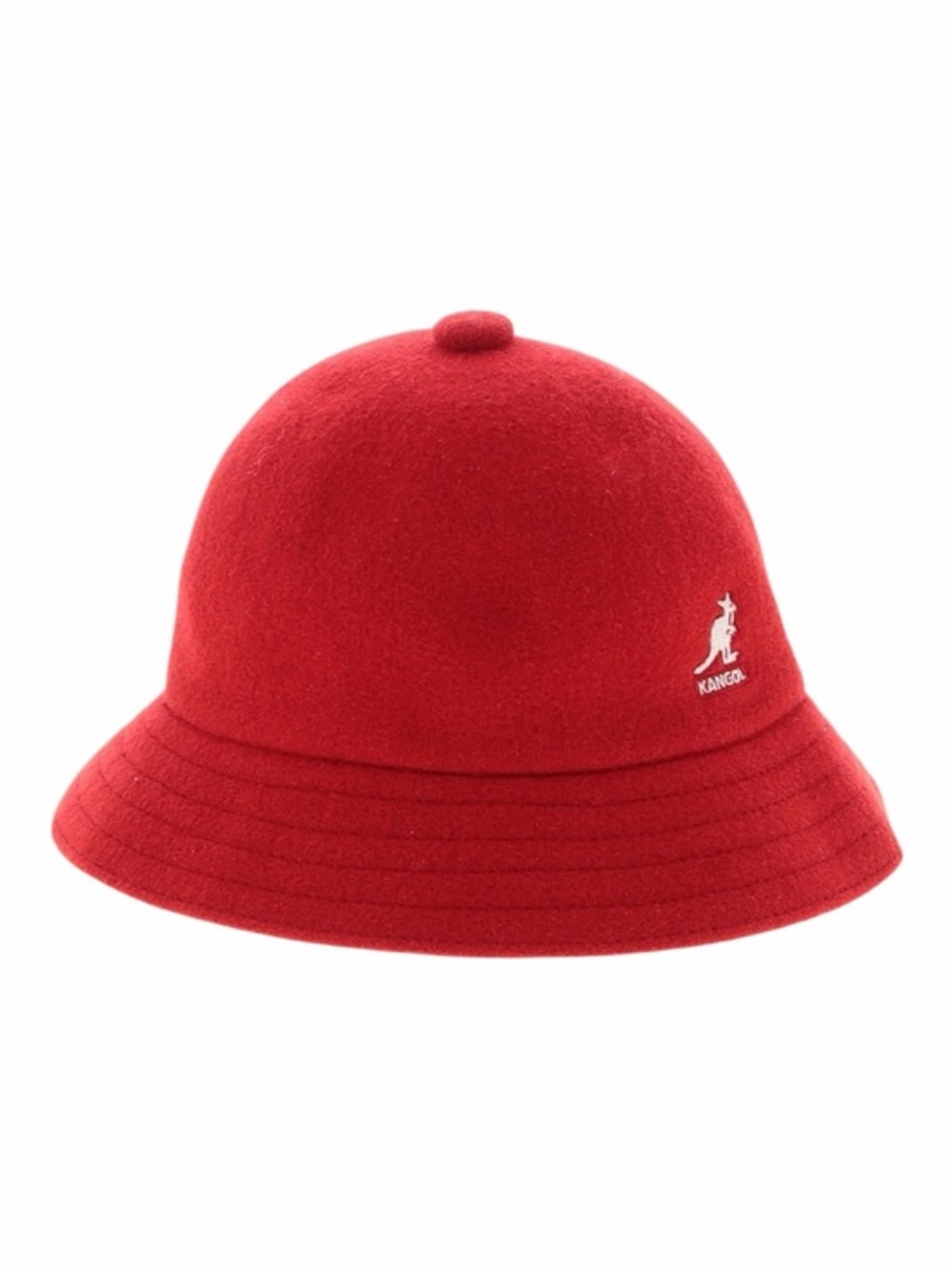 Vintage Style Kangol Red Wool Bucket Hat | Classic Streetwear | Unisex